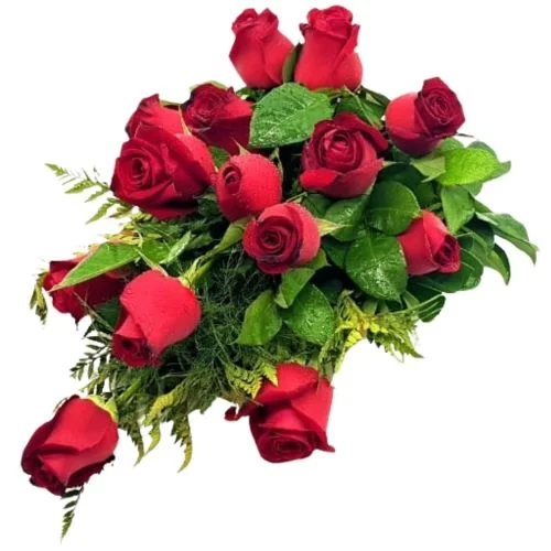 Bouquet funebre 24 rosas